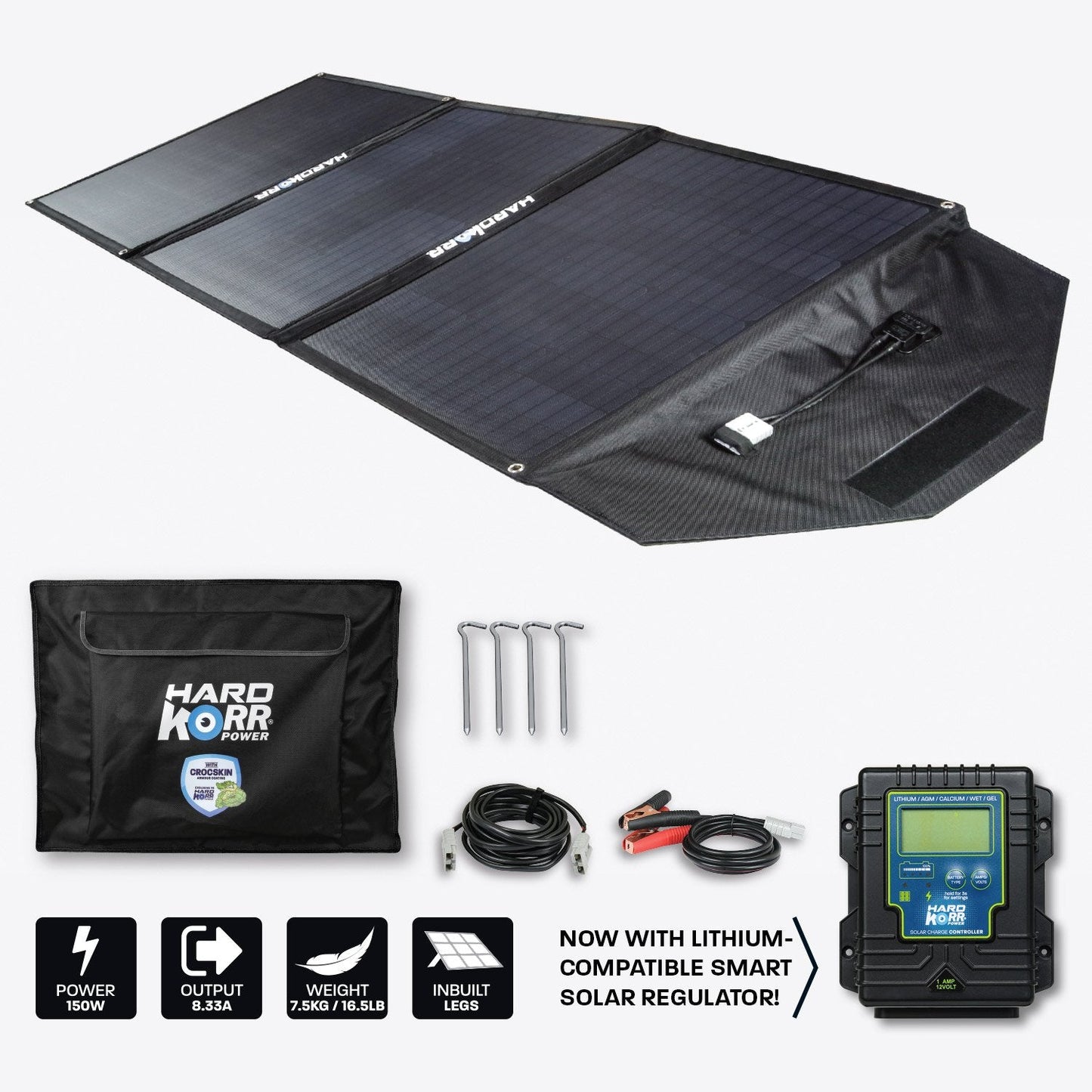 150W Heavy Duty Portable Solar Mat with Crockskin ® Cell Armor