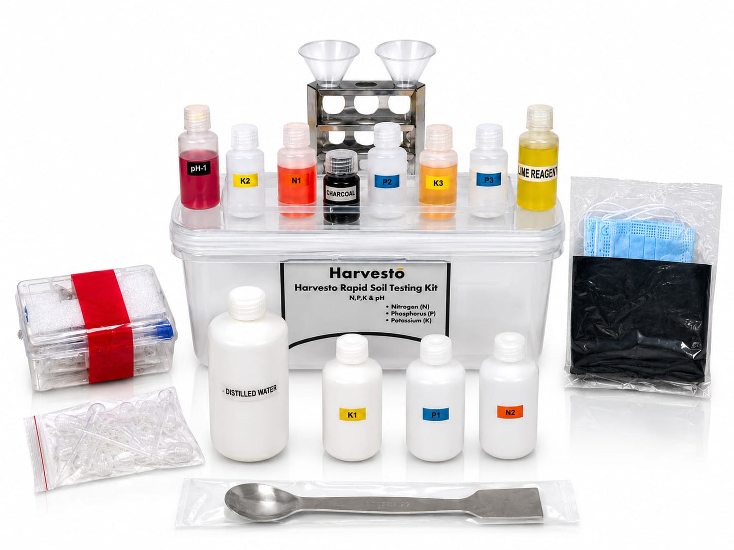 Soil Test Kit (pH / Nitrogen / Phosphorous / Potassium / Organic Carbon)
