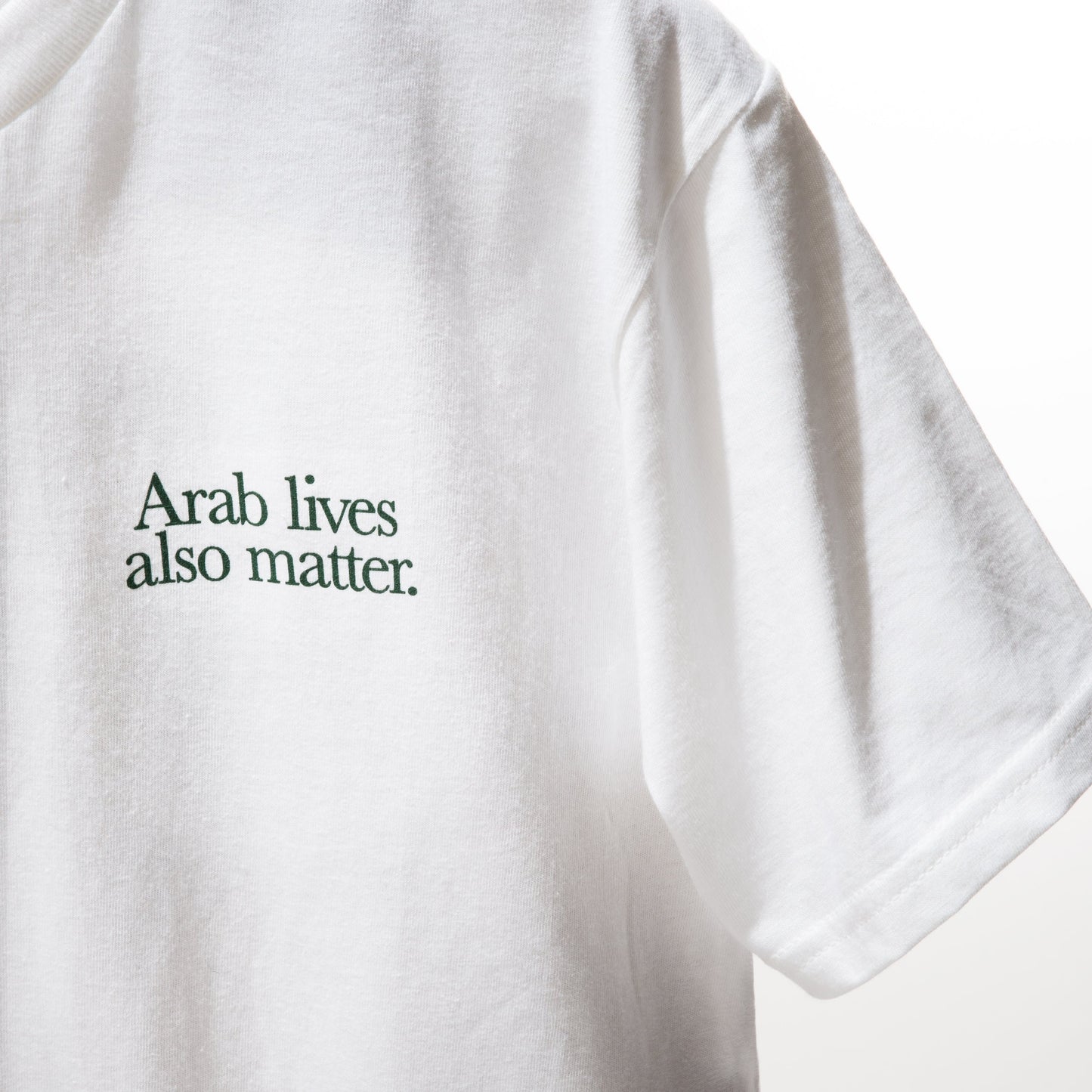 “Arab lives also matter”white T-shirt