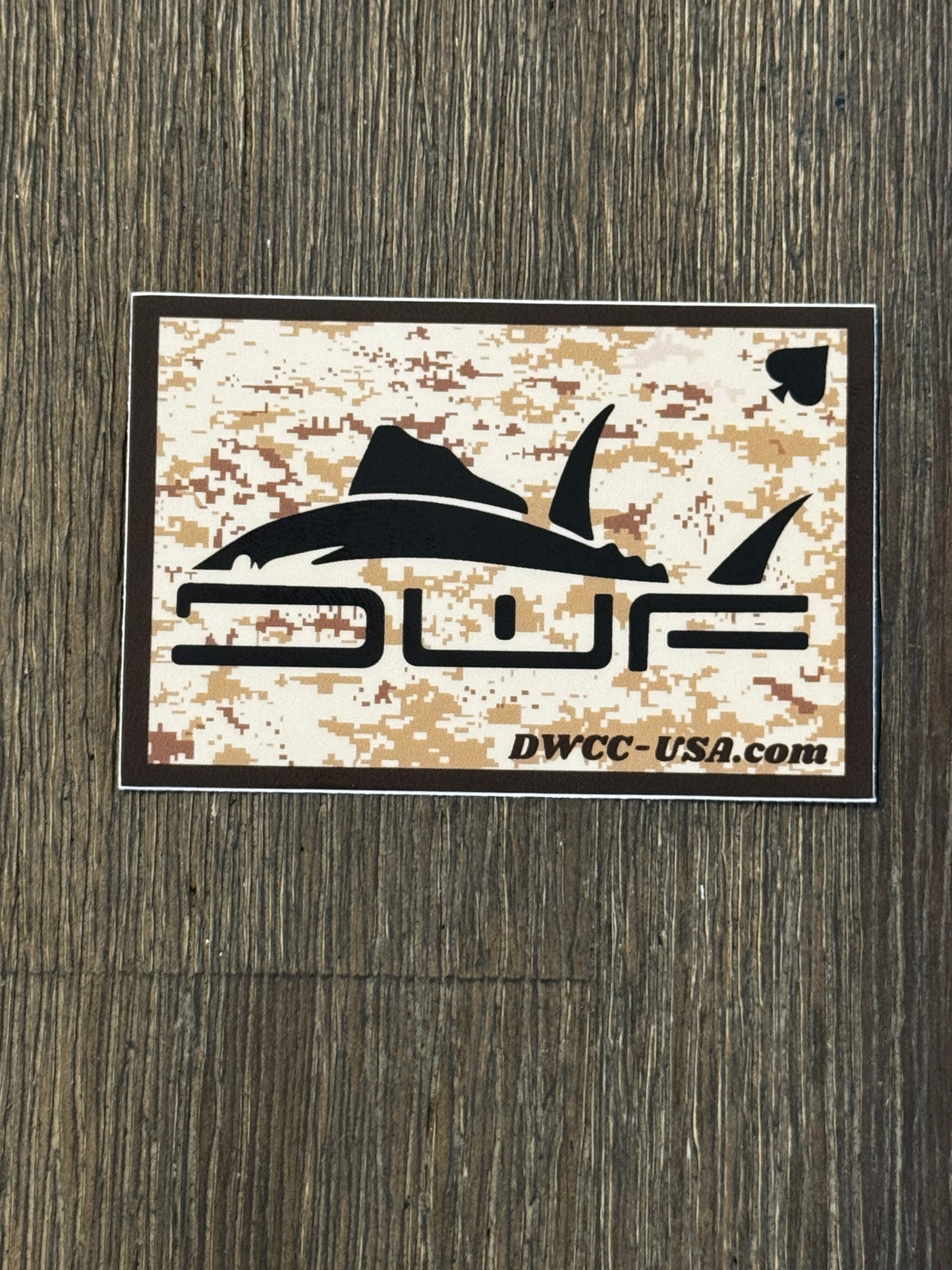 DWF Camo 3” sticker