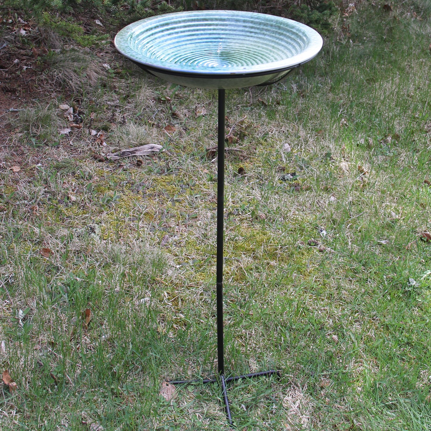 Circles Bird Bath, Post Style -- Outlet Stock