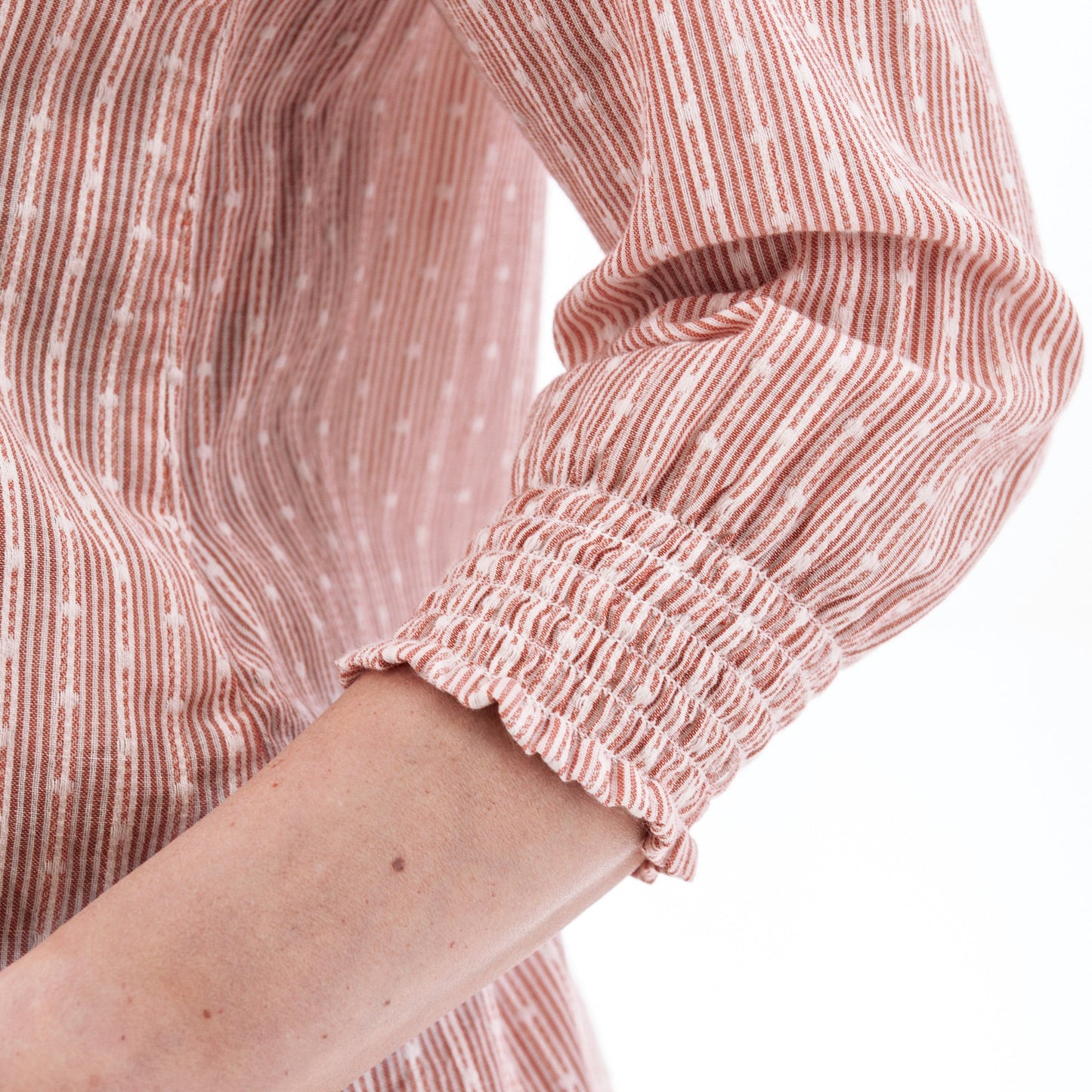 Anna Smocked Sleeve Blouse - J28752