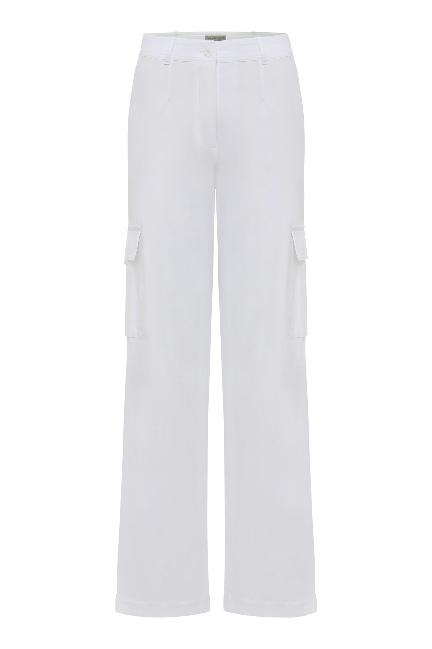 Julia Wide Leg Cargo Pant White