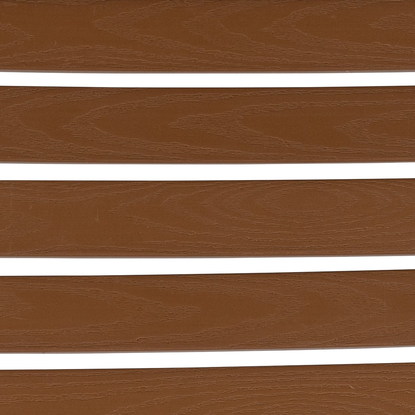 Lark 5 Piece Patio Table Set - Synthetic Teak Poly Slats - Lark 3Lark 5" Square Steel Framed Table with 4 Stackable Faux Teak Chairs