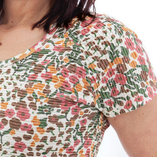 Charlie Floral Burnout Tee - M14591YR