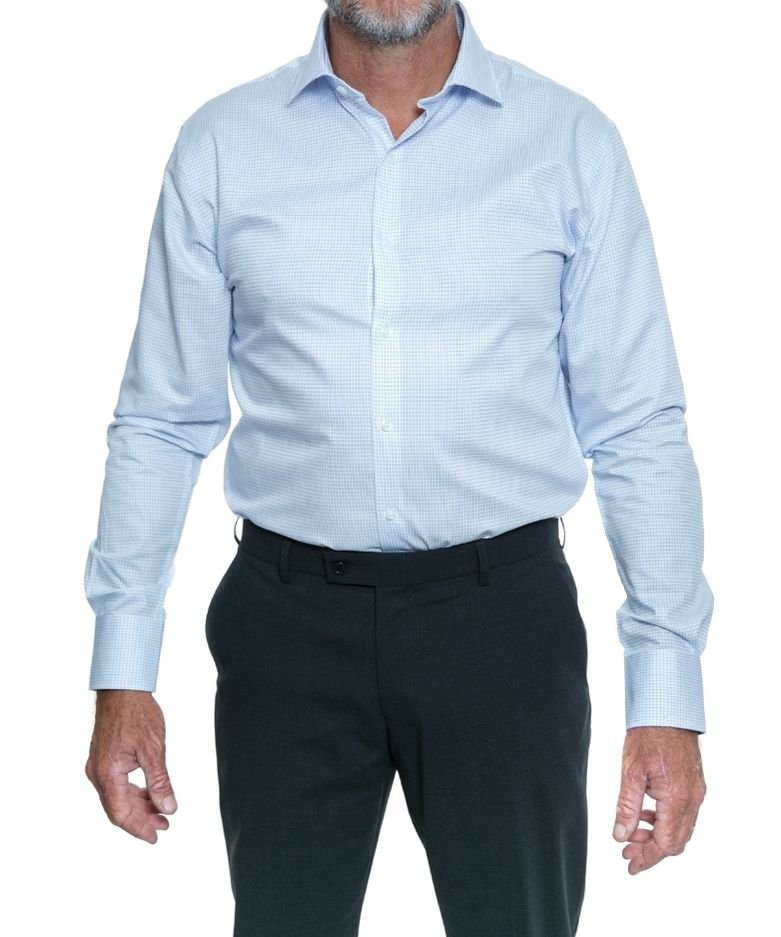 Men's Long Sleeve Tailored Fit Check