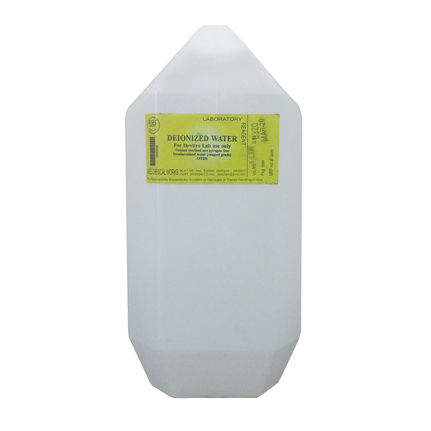 Deionized Water 0 TDS (DM Water)/Distilled Water Substitute