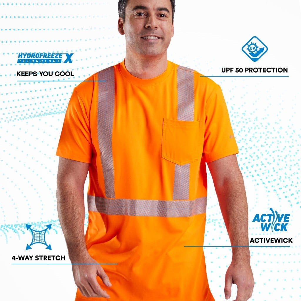 Men's Cooling Pocket Safety Workwear T-Shirt