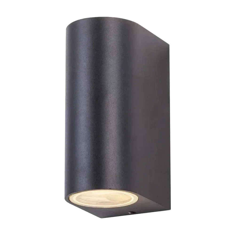 Outdoor Wall Light with Integrated LED Up and Down Design Modern Exterior Fixture