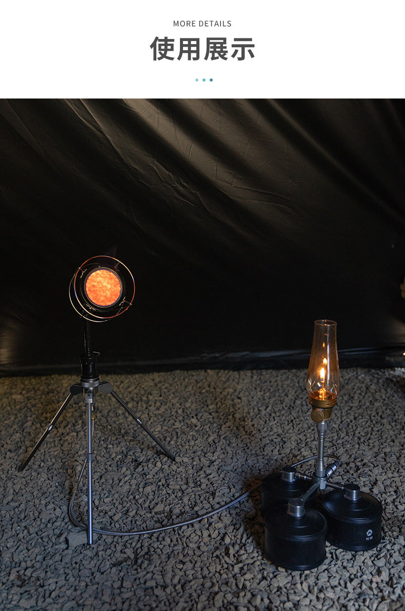 Campingmoon Z17-2M Canister Extension Hose Portable Lightweight Outdoor Camping Butane Extension Tube Flat Screw Threaded Tank Connector Pipe