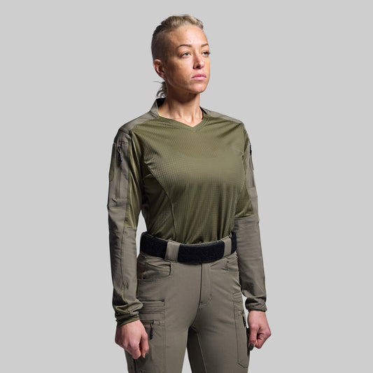 Women's Long Sleeve Op Top Pro (OD Green)