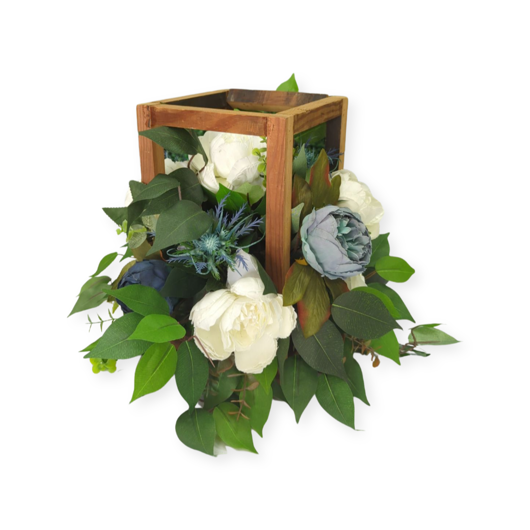 Open Frame Elm Wood Lanterns