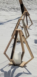 Open Frame Wood Geo Lanterns