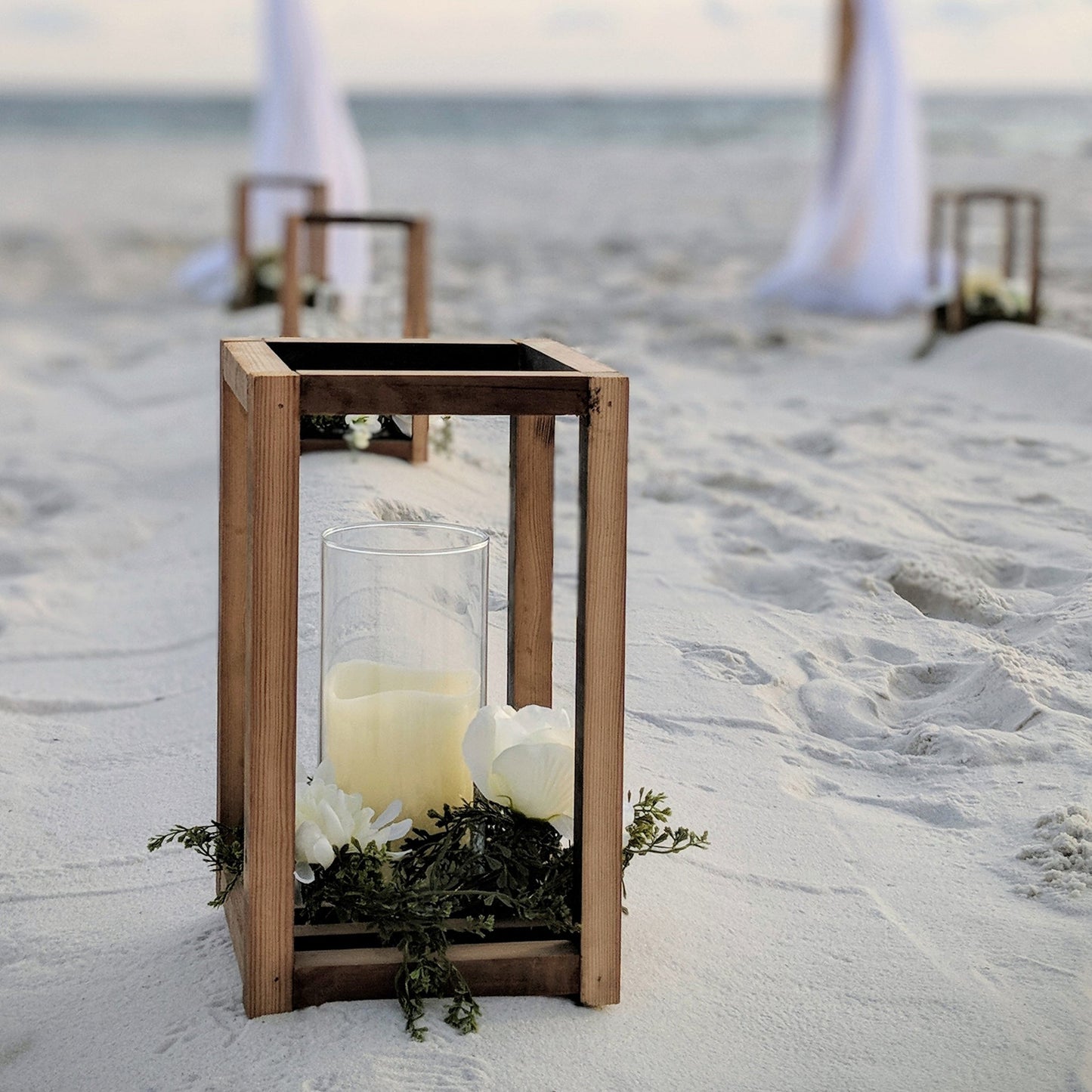 Wooden Frame Lantern Rental