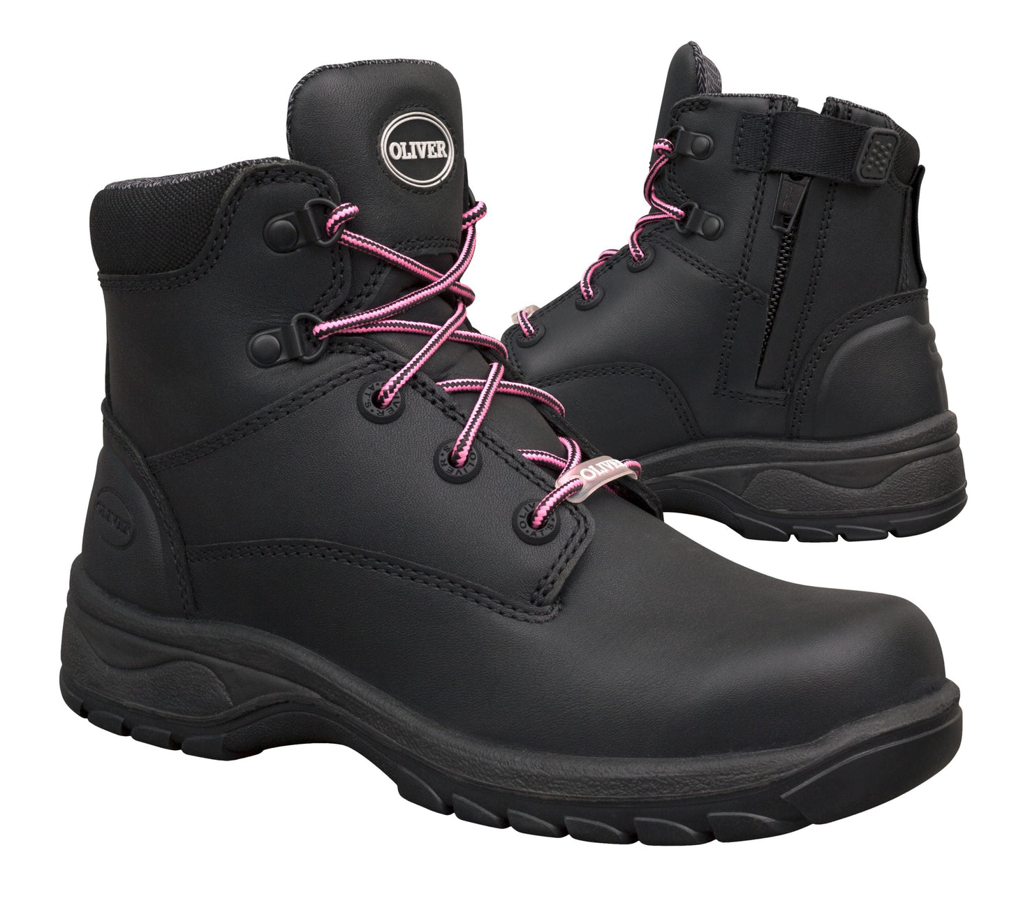 Oliver 49 Series Women's Ankle Height Zip Side Lace Up Boot