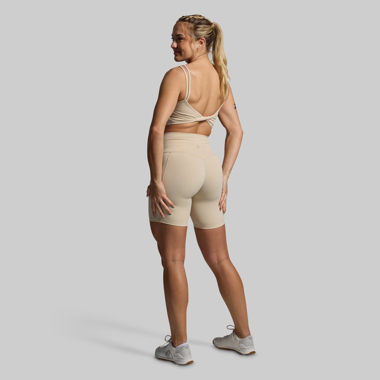 Don't Get It Twisted Sports Bra (Oatmeal)