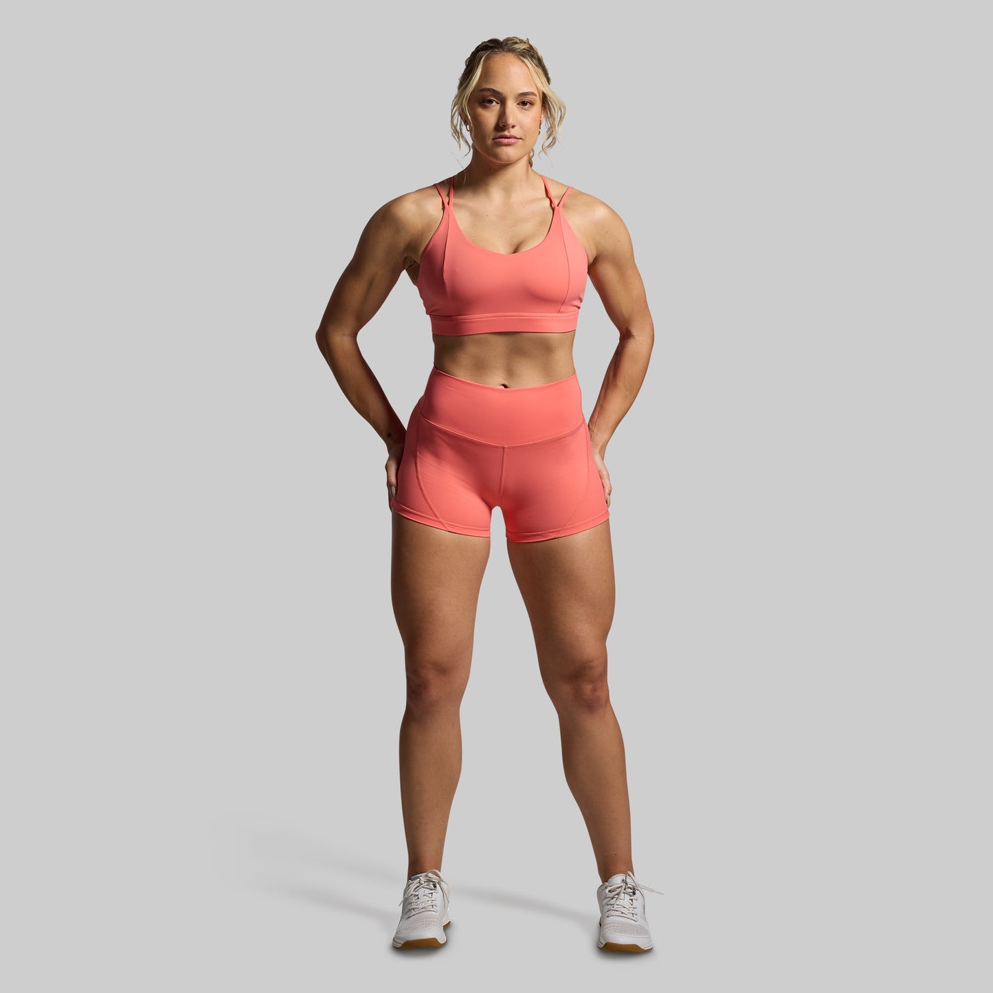 Exhale Sports Bra (Hot Peach)