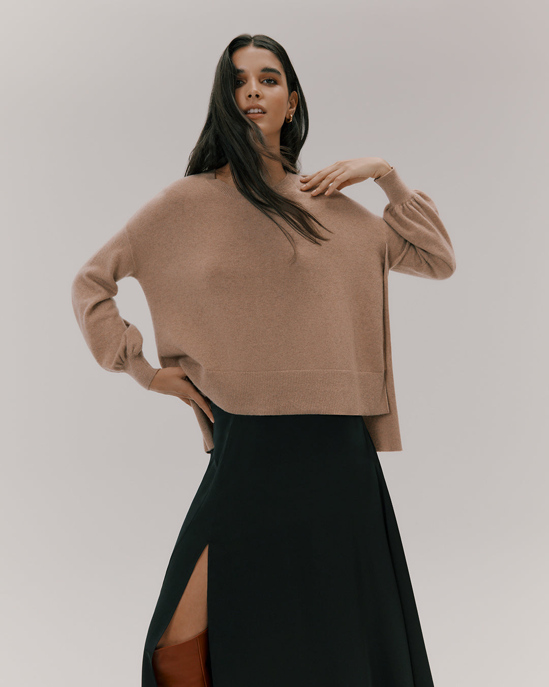 Washable Charmeuse Maxi Skirt