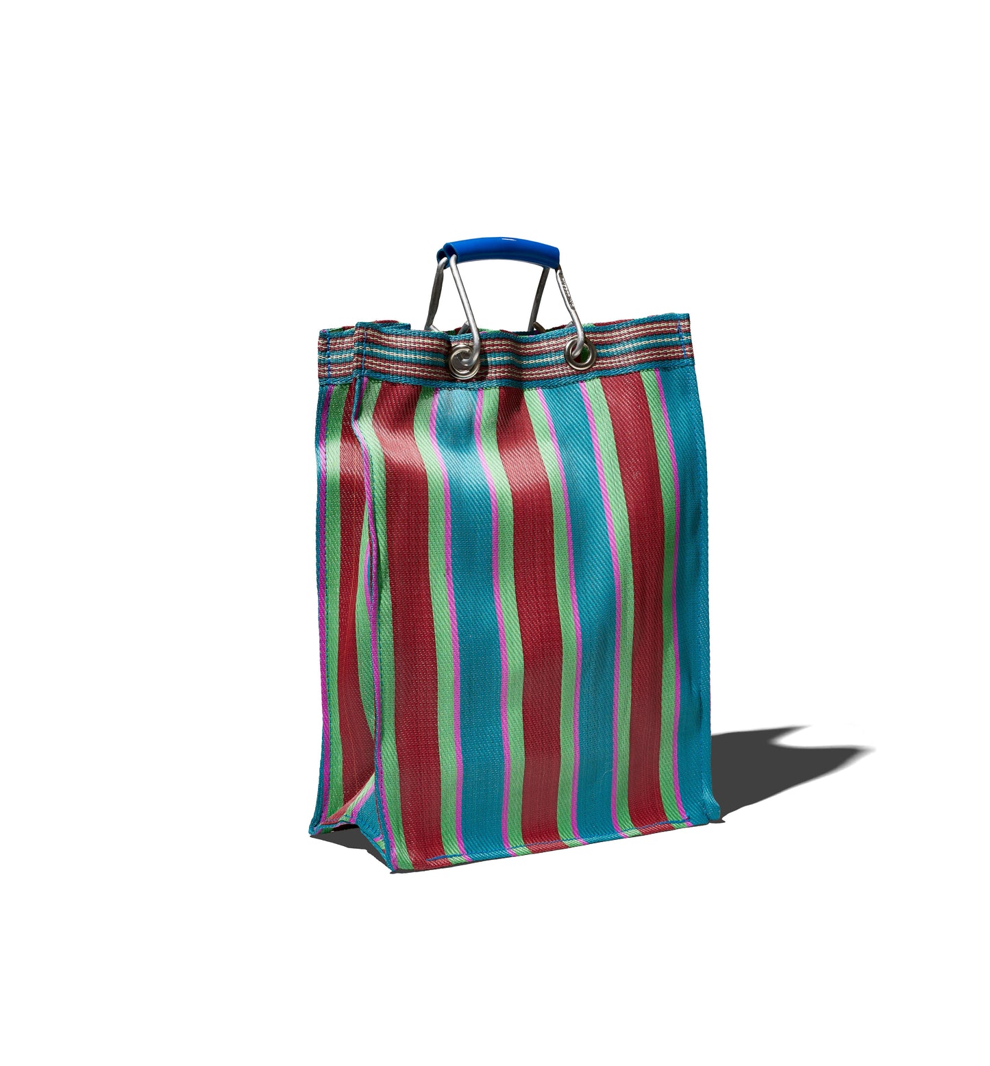 RECYCLED PLASTIC STRIPE BAG RECT-D15/A