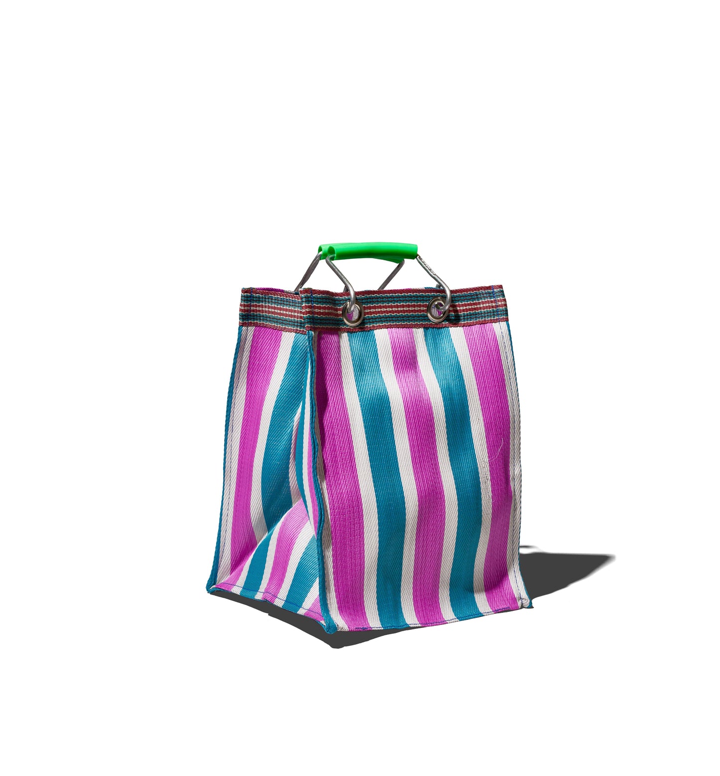 RECYCLED PLASTIC STRIPE BAG RECT-D26/B