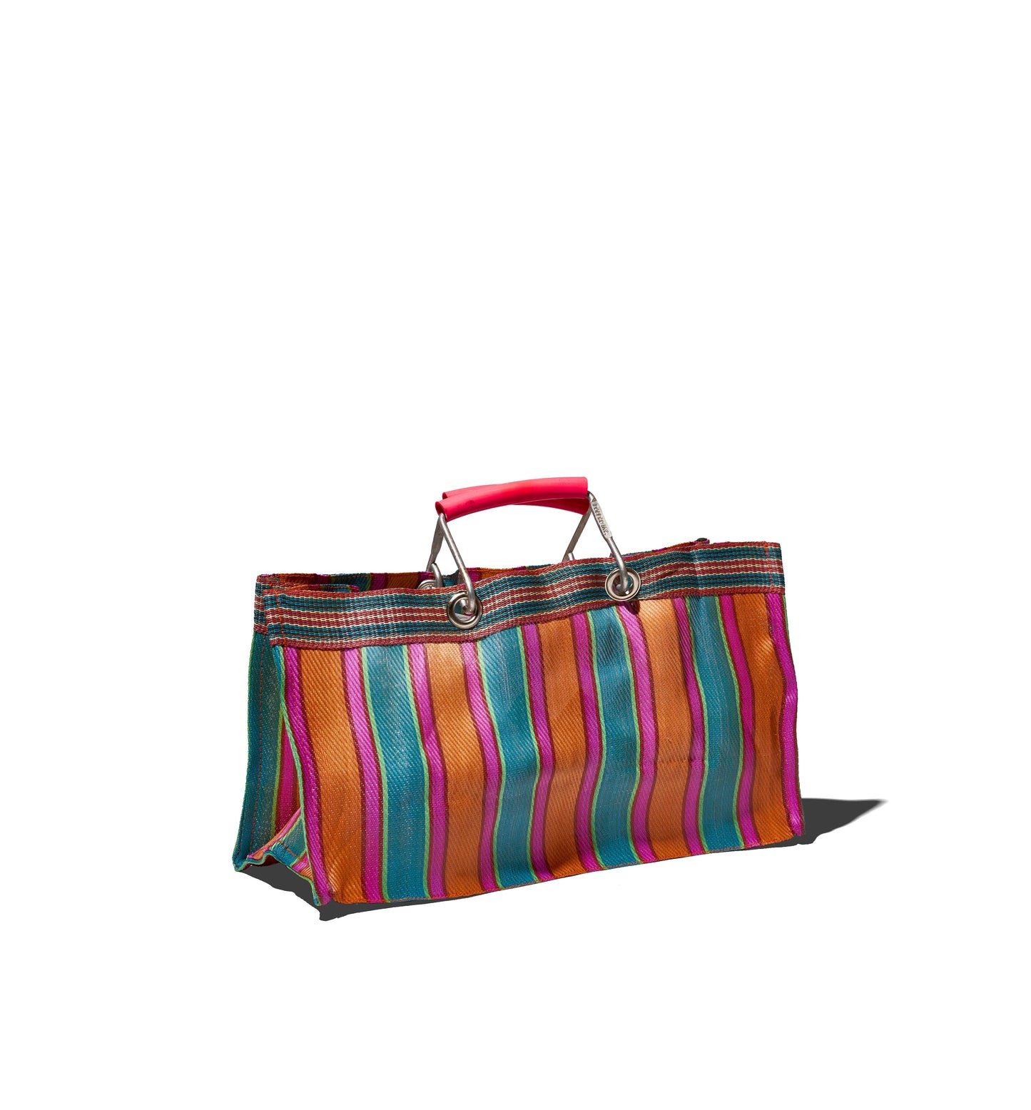 RECYCLED PLASTIC STRIPE BAG WIDE/F