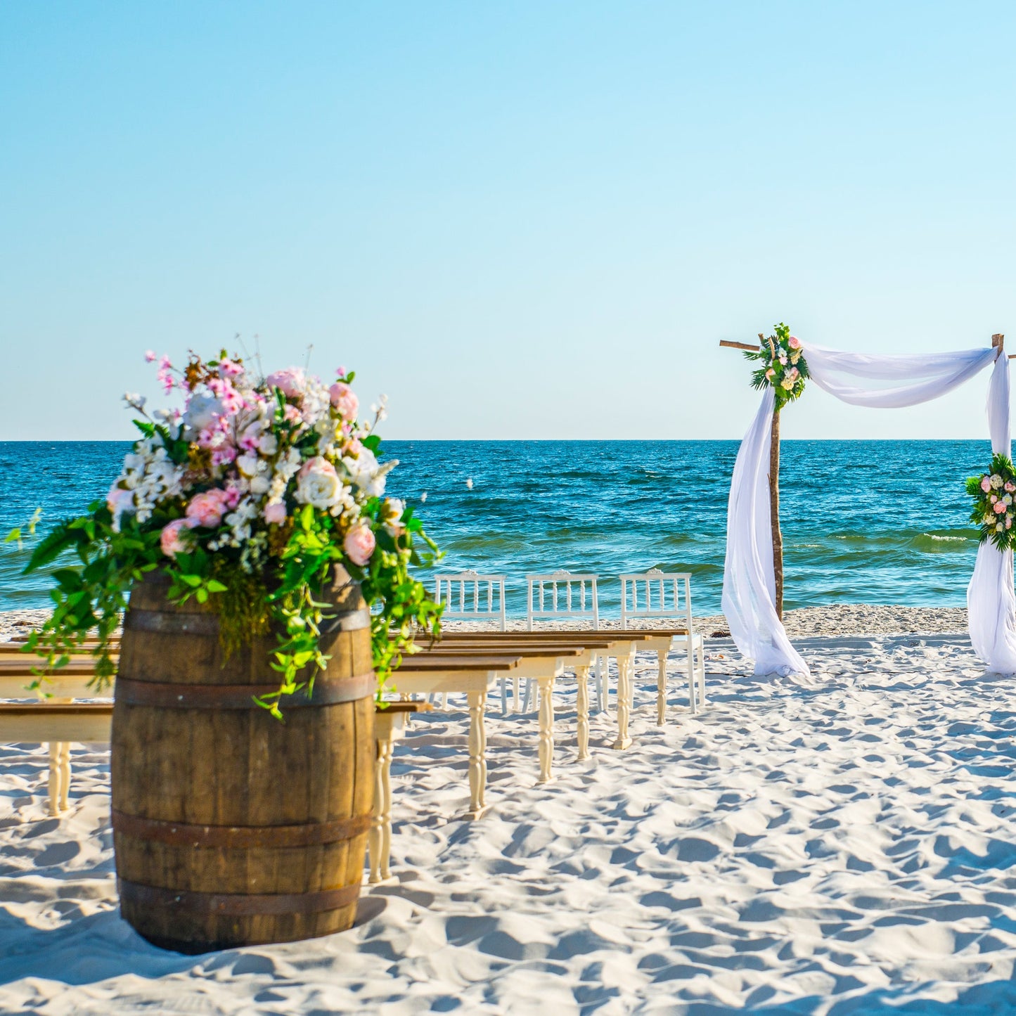 Whiskey or Wine Barrel Event Decor Rental