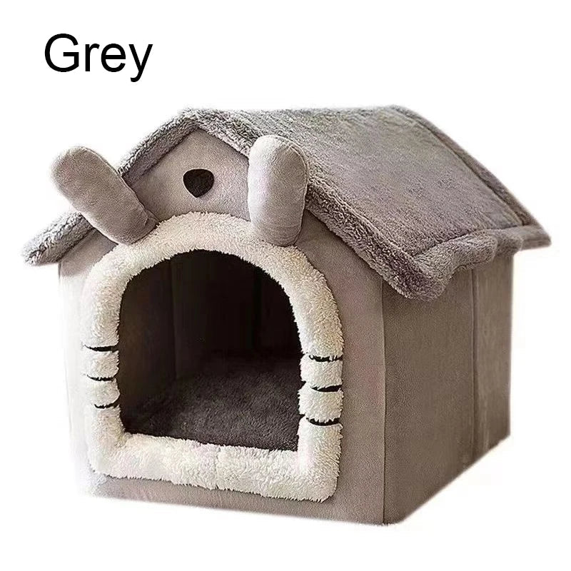 Foldable Washable Pet House Bed