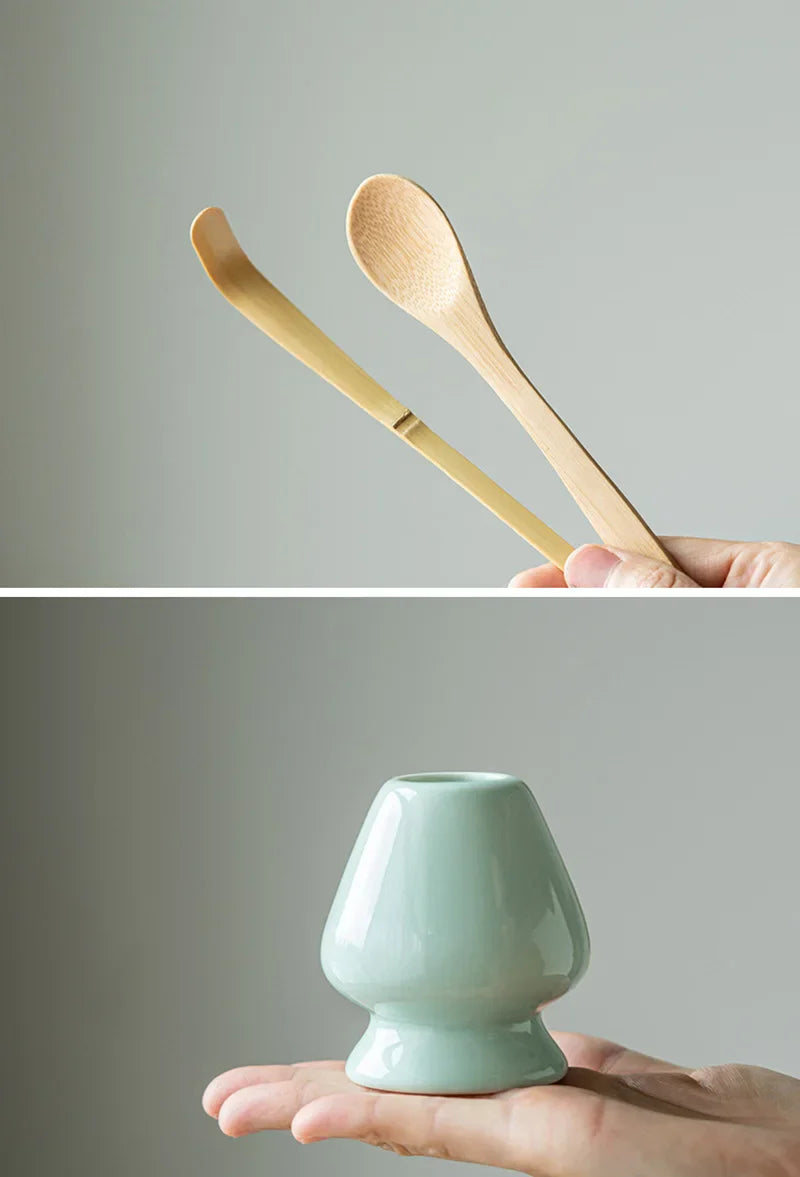 3 in 1 Matcha Set Bamboo Whisk- HMT15BW
