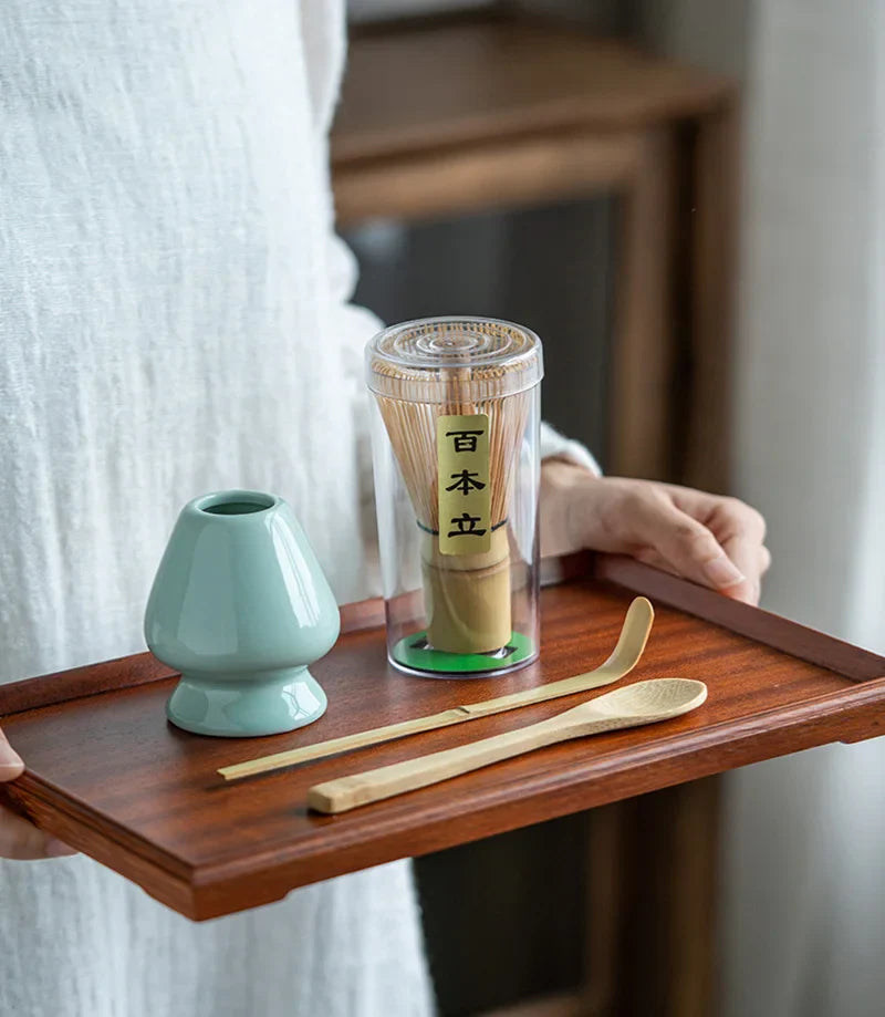 3 in 1 Matcha Set Bamboo Whisk- HMT15BW
