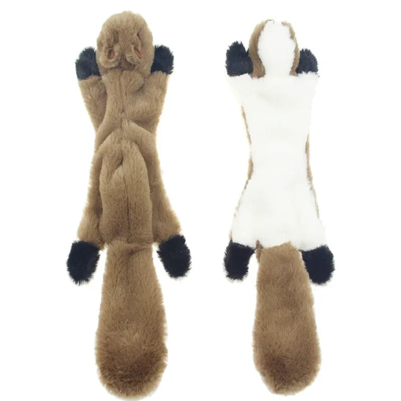 No-Stuffing Squeaky Crinkle Dog Toy