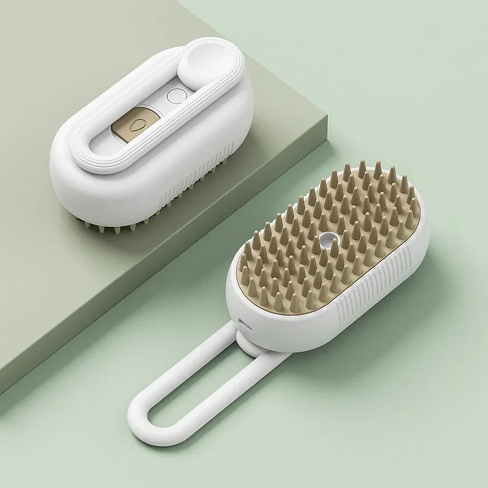 3-in-1 Steam Grooming Brush for Cats & Dogs