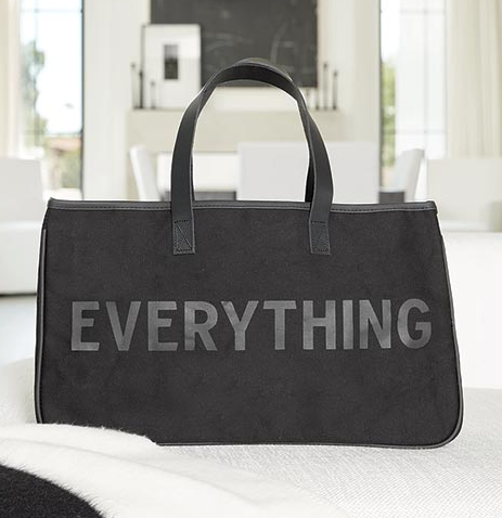 Black Canvas Recreation Tote