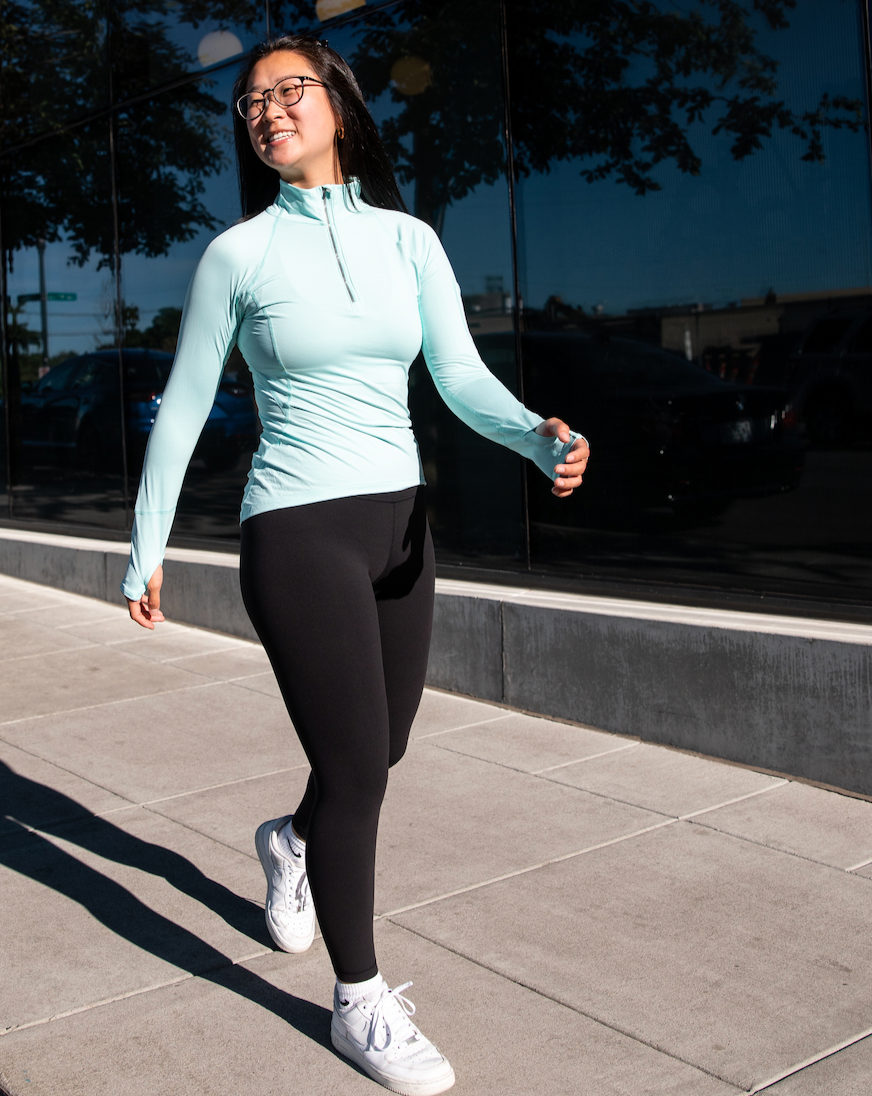 WOMEN'S MOCK ZIP TOP (3001)