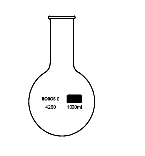 Flask Round Bottom Borosil