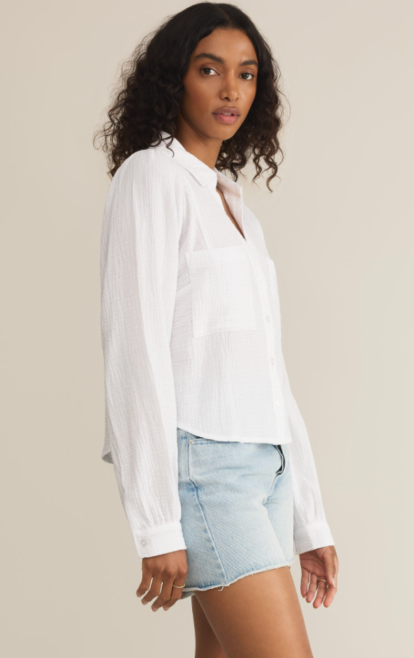 Z Supply Campo Button Up Gauze Top