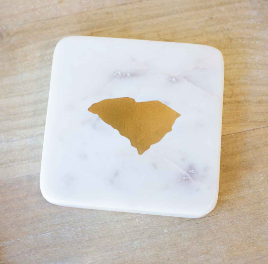 South Carolina Marble Coasters Set of 4