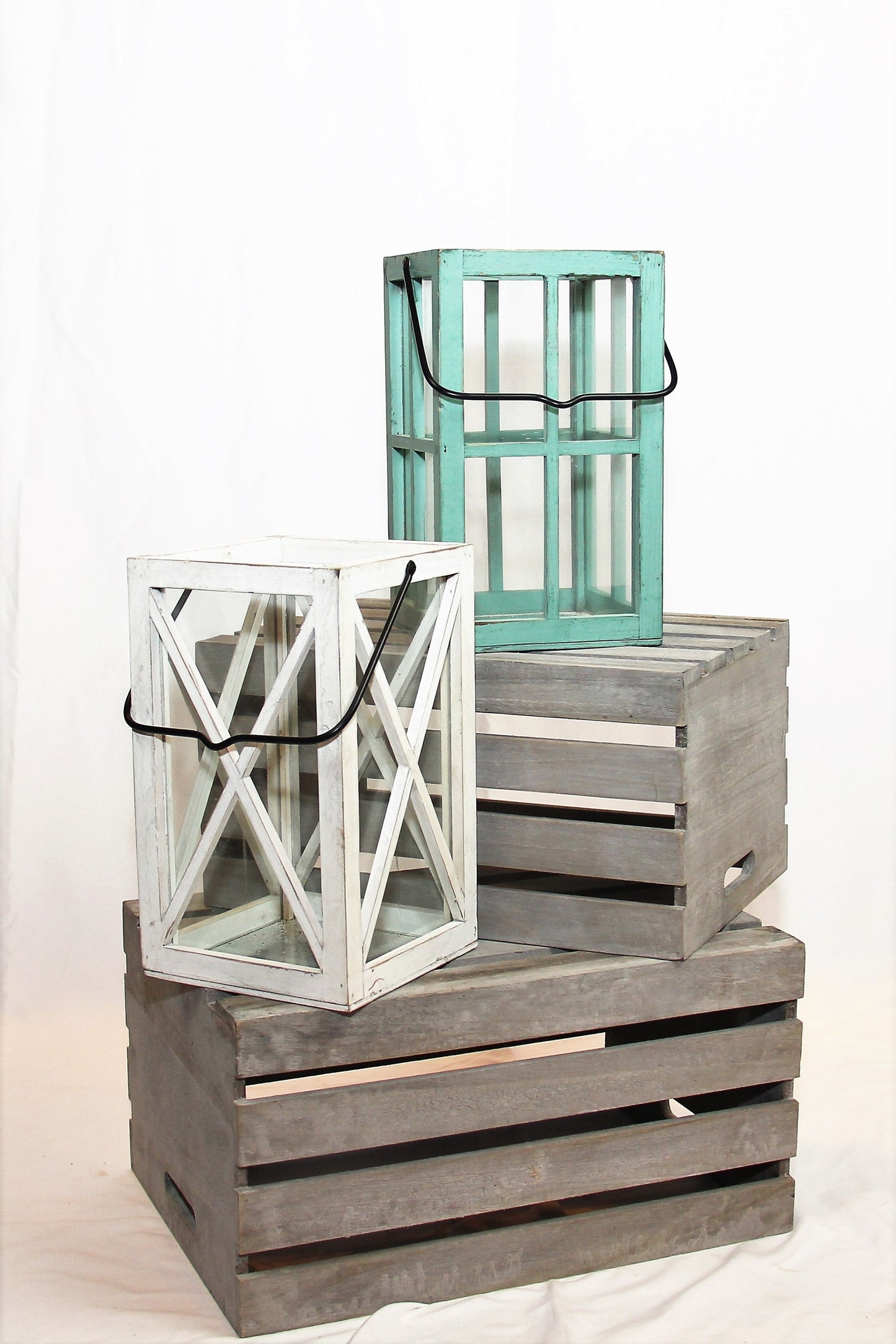 White Window Pane Lantern