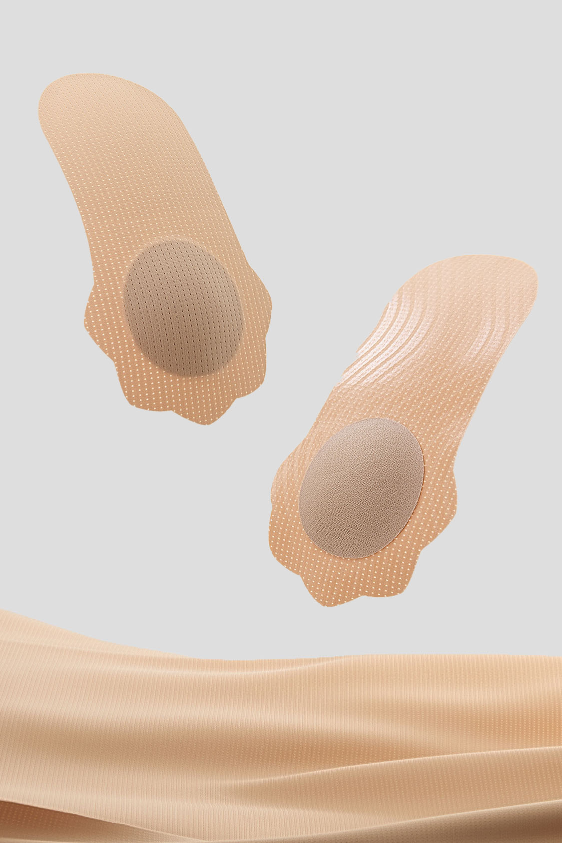 Women's Long U-Shape Breathable Disposable Nipple Covers 4 Pairs