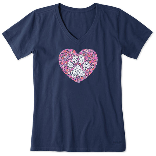 Women's Dog Paw Heart Crusher-LITE Vee - 129291