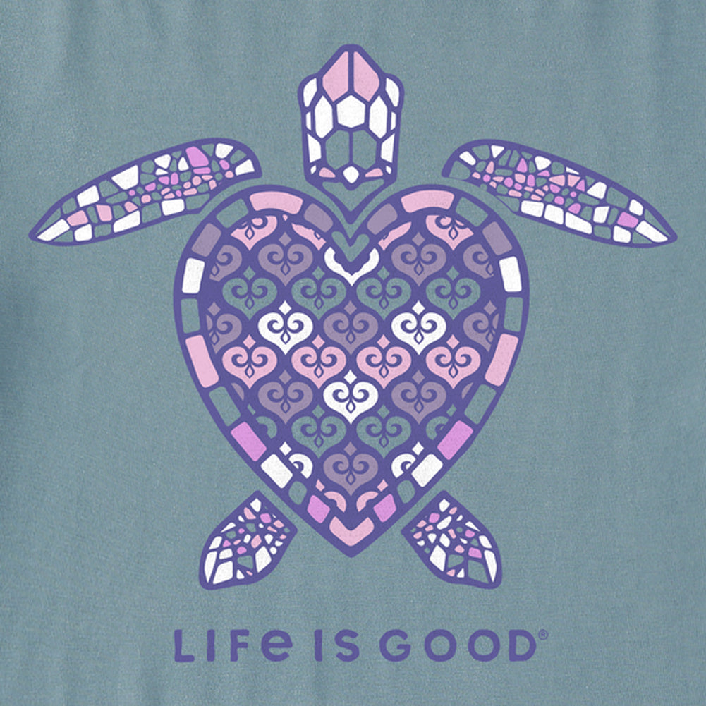 Women's Mandala Heart Turtle Crusher Tee - 129104