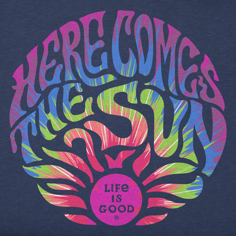 Women's Tie Dye Here Comes the Sun Short Sleeve Tee - 131312