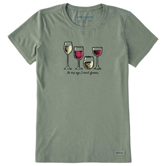 Women's I Need Wine Glasses Short Sleeve Tee - 112088