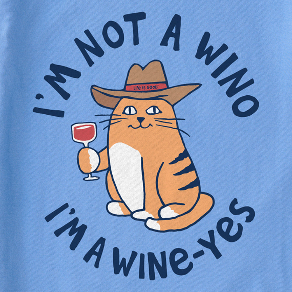 Women's Cat Wine-Yes Short Sleeve Tee - 129161