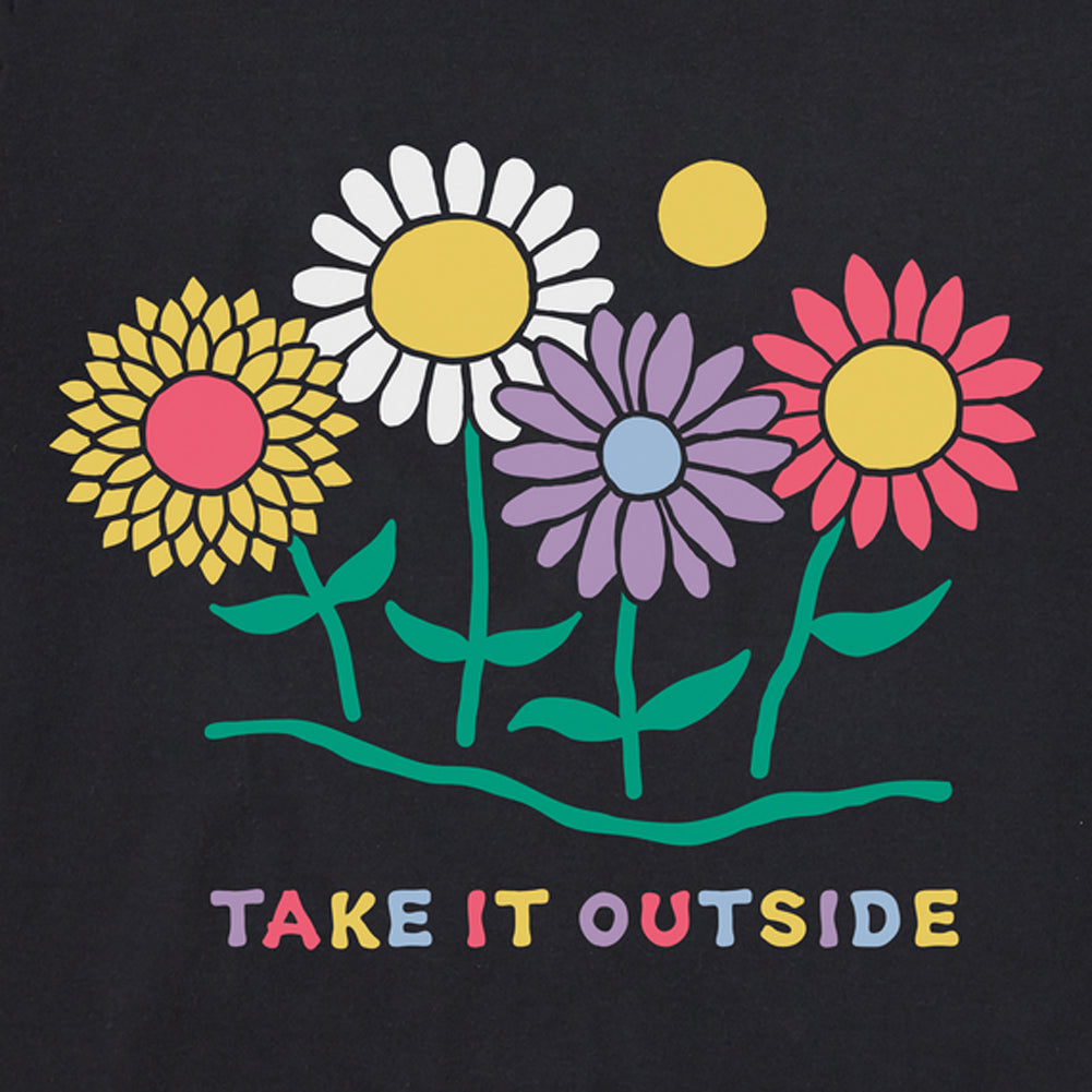 Women's Take It Outside Daisies Long Sleeve Crusher Tee - 129173