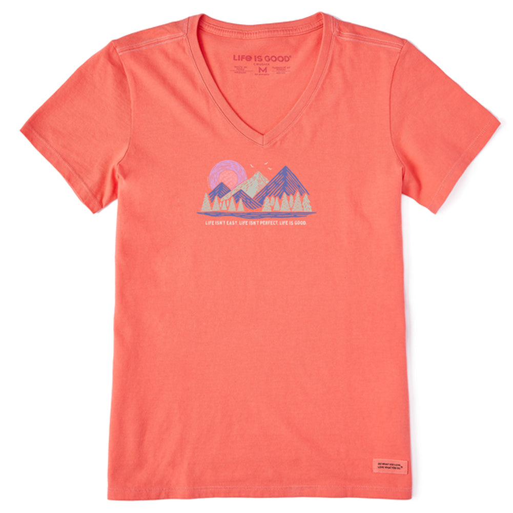 Women's Life Isn't Easy Mountains Crusher Vee - 129180
