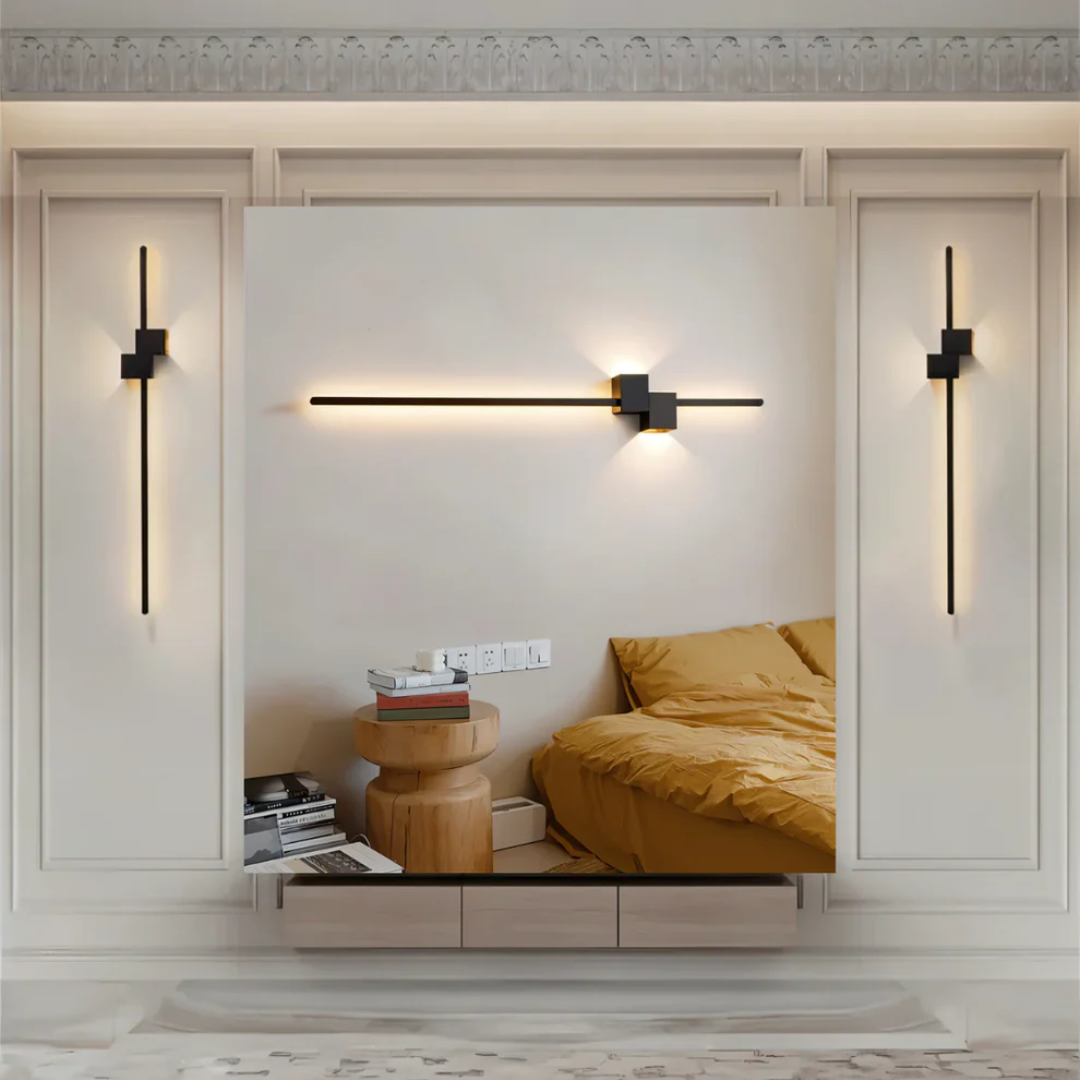 Modern Linear LED Wall Light With Up And Down Glow