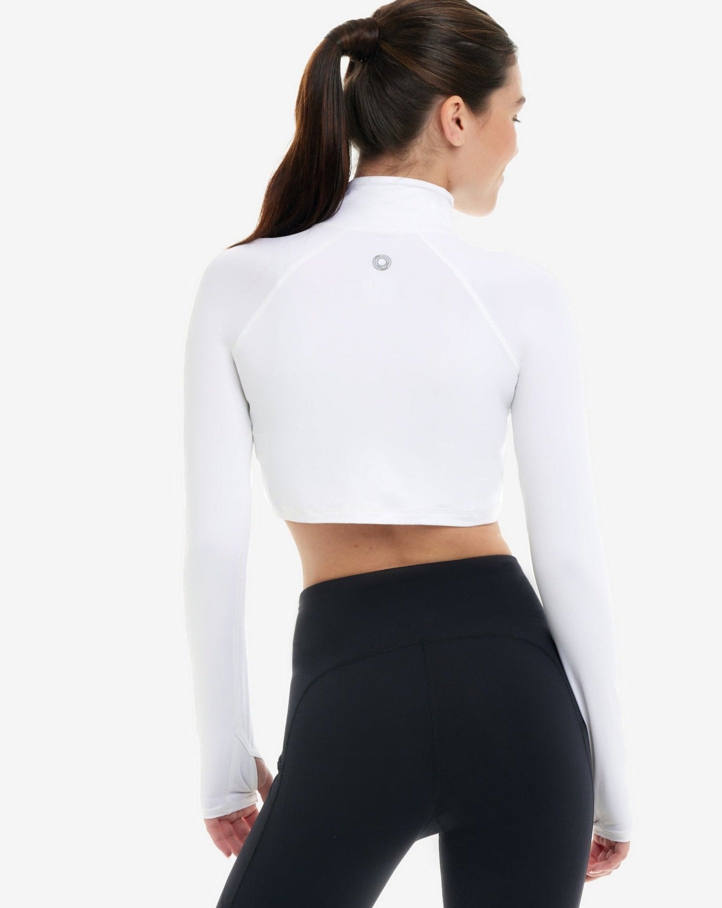 WOMEN'S FULL ZIP CROP TOP (4010)