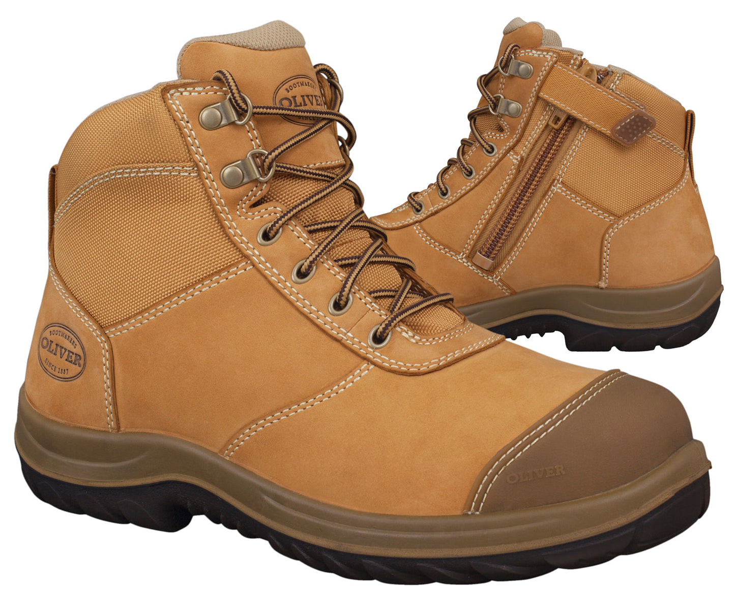 Oliver WB 34 Series Wheat Zip Sided Ankle Boot