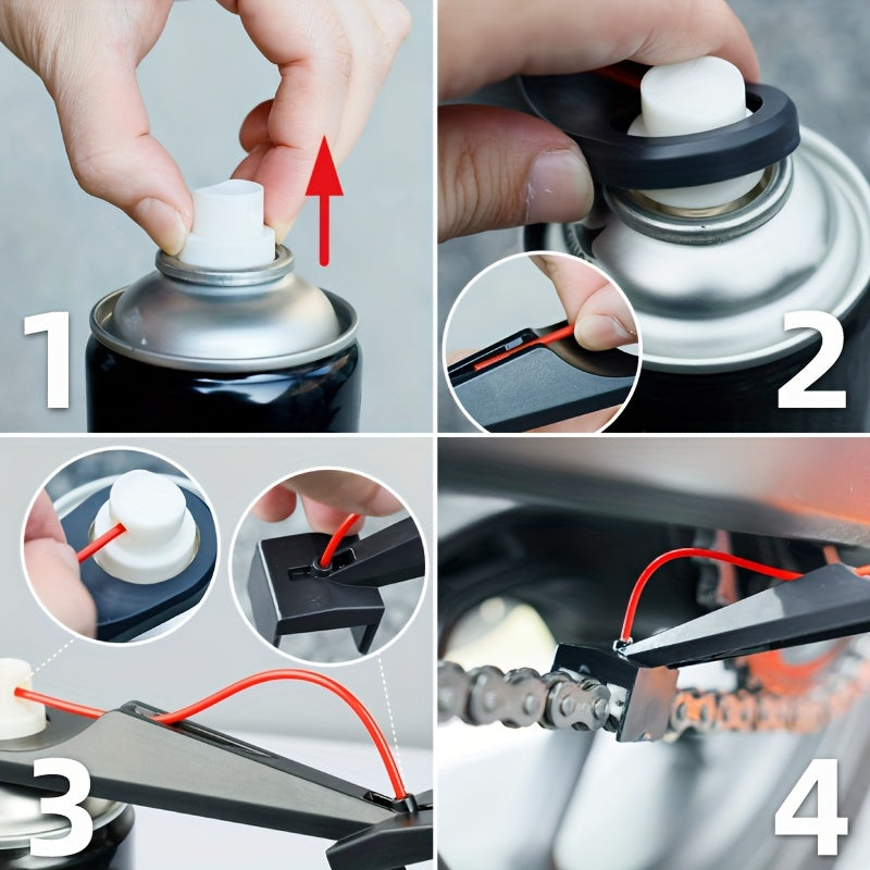 Motorcycle Chain Lube Mess-Free Applicator, Easy to Use TJR4D2K