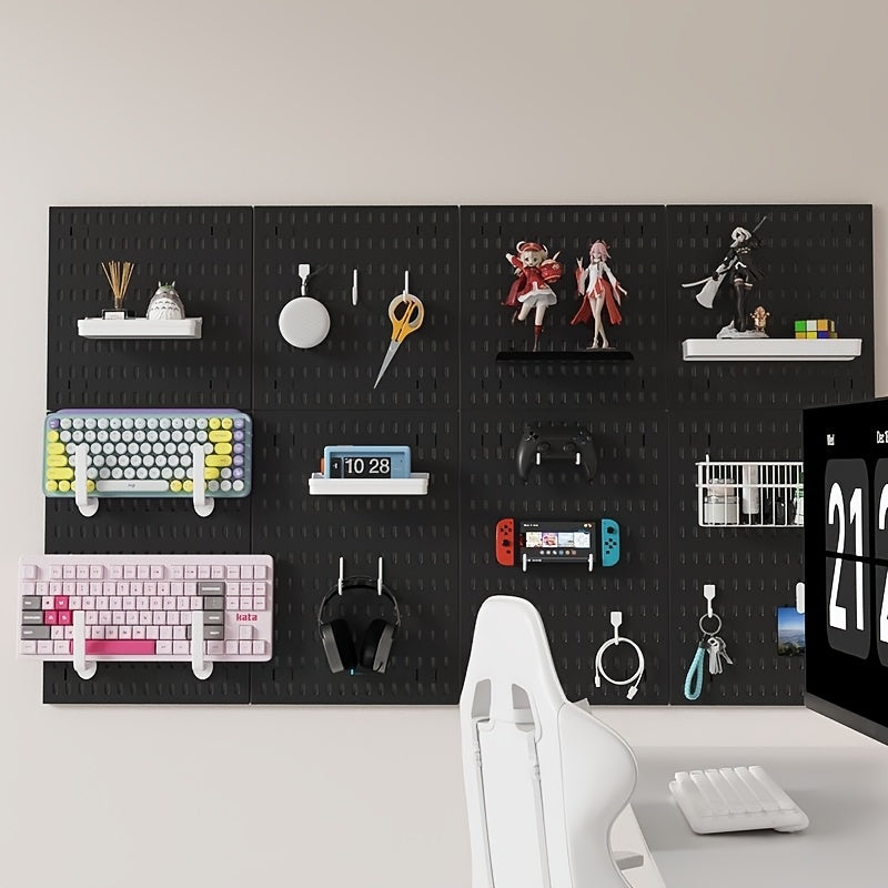 3pcs Modular Wall Organizer with Hooks & Trays TJR2S9L
